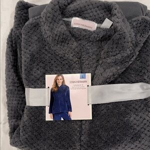 Stan Herman Women's Charcoal Fleece Pajama Set
